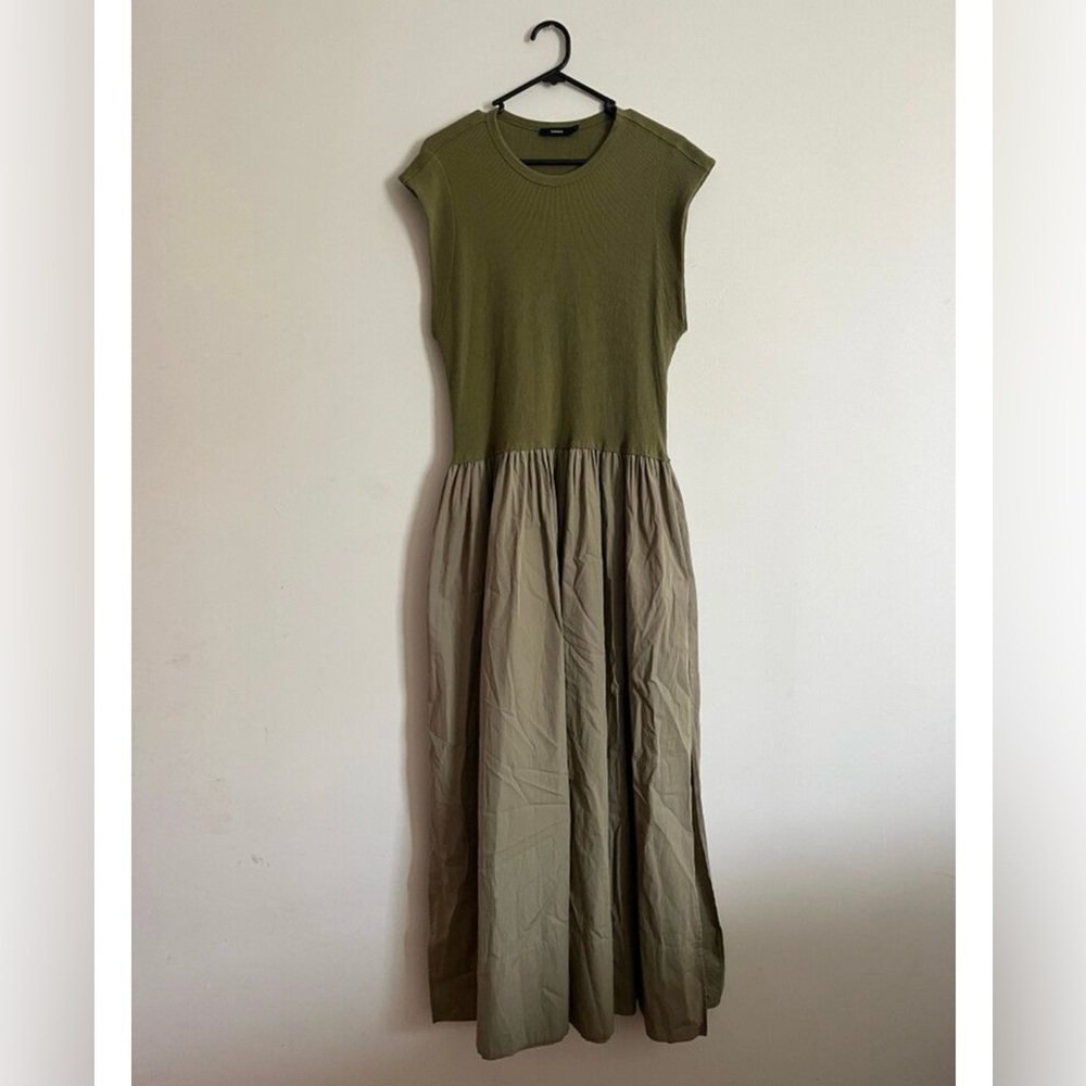 Bassike Olive Maxi Dress